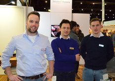 Mark van Lier, Robin Peeters en Tim Muijsenberg van Lenders Peeters Organic Plants.